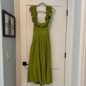 Free people green midi